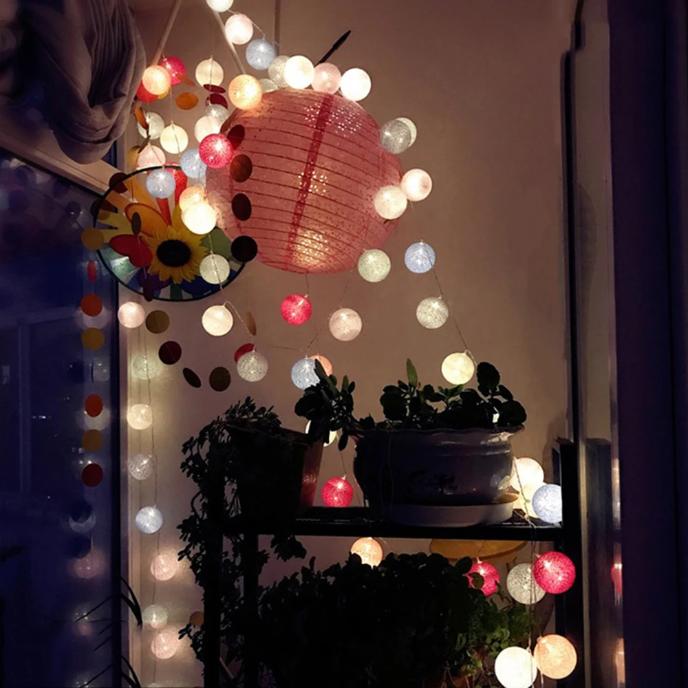 3m 20 Led Cotton Balls Led String Lights Garland Cotton Ball Light Chain Bright Christmas Lights Outdoor Wedding Decoration 2018
3m 20 Led Cotton Balls Led String Lights Garland Cotton Ball Light Chain Bright Christmas Lights Outdoor Wedding Decoration 2018