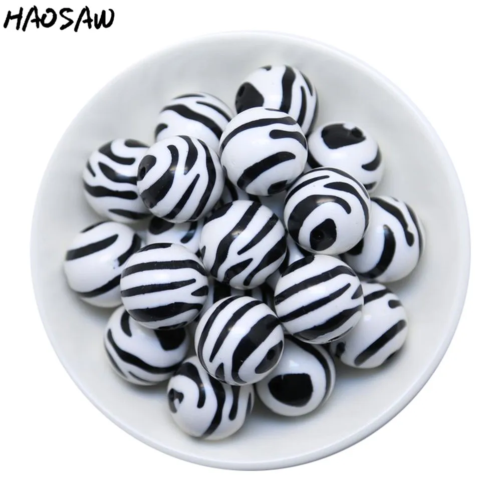 Fashion DIY Handmade Bead Jewelry 100Pcs/Lot 20MM White&Black Color Round Acrylic Zebra Printed Beads For DIY Chunky Jewelry
Fashion DIY Handmade Bead Jewelry 100Pcs/Lot 20MM White&Black Color Round Acrylic Zebra Printed Beads For DIY Chunky Jewelry