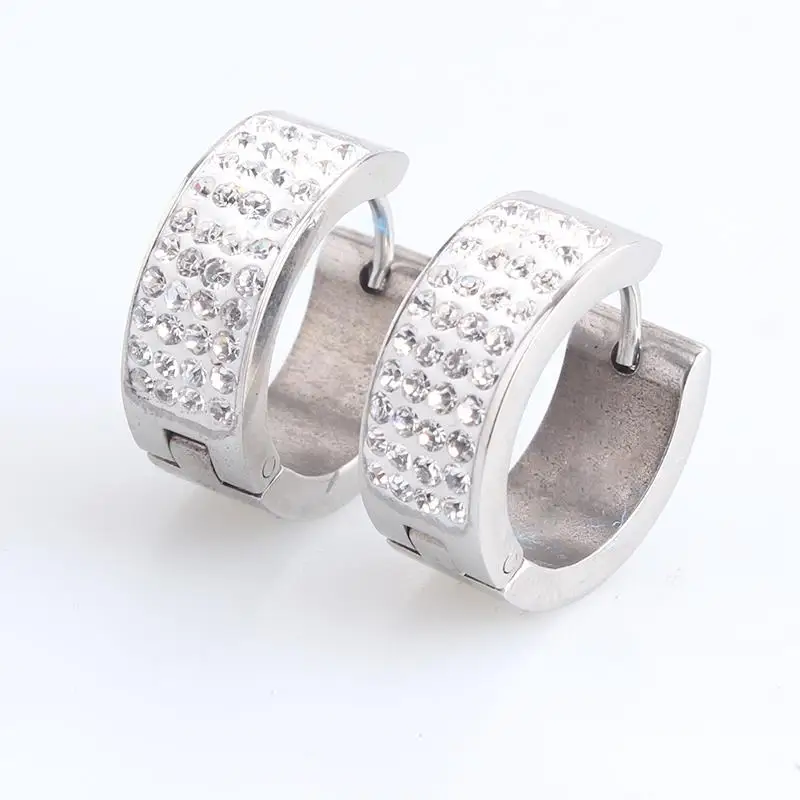 gold color silver color crystal 316L Stainless Steel Stud Earrings for women men wholesale
gold color silver color crystal 316L Stainless Steel Stud Earrings for women men wholesale
