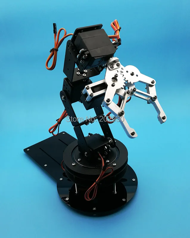 Металлический сплав 6 DOF Robot Arm зажим коготь и Вертлюг набор с шт. MG996R Servo Для Arduino