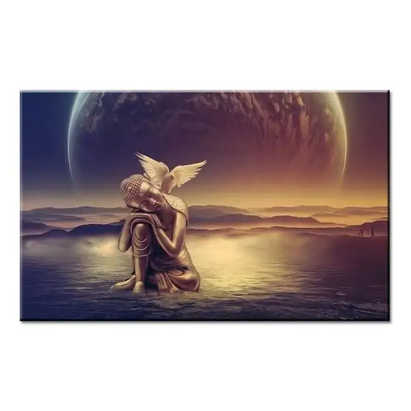 Creative Art Buddha Wall Painting Print On Canvas For Home Decor Ideas Paints Wall Pictures No Framed Oil Painting Canvas 12X18
Creative Art Buddha Wall Painting Print On Canvas For Home Decor Ideas Paints Wall Pictures No Framed Oil Painting Canvas 12X18