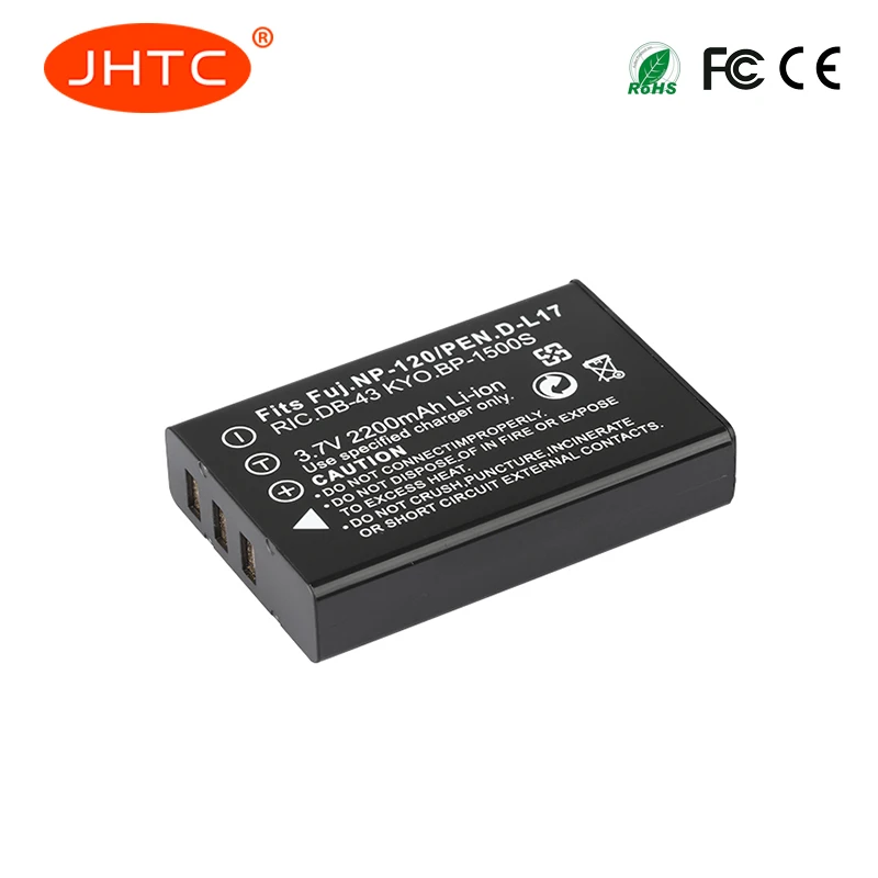 

JHTC 2200mAh NP-120 FNP120 NP120 Camera Battery for Fujifilm FinePix F10 F11 Zoom M603 MX4 603 Batteries bateria celular