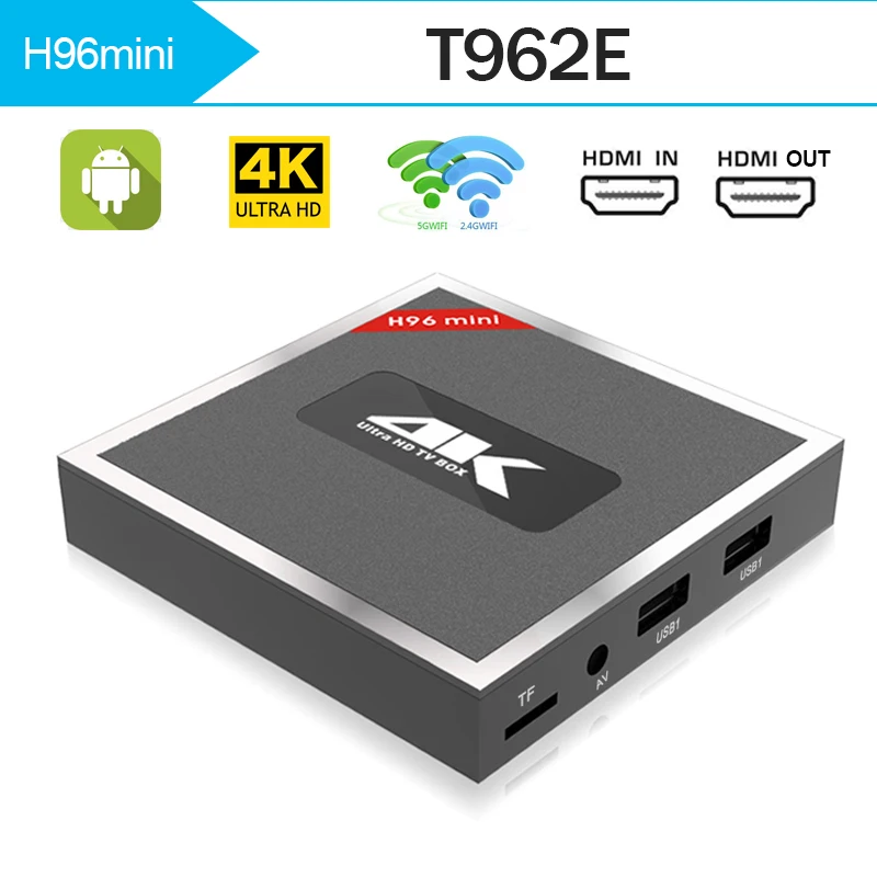 Android tv box 2 Гб ram 16 rom Amlogic t962 Восьмиядерный HDMI IN out 5G WiFi 4 K HD Поддержка|ТВ-приставки и
