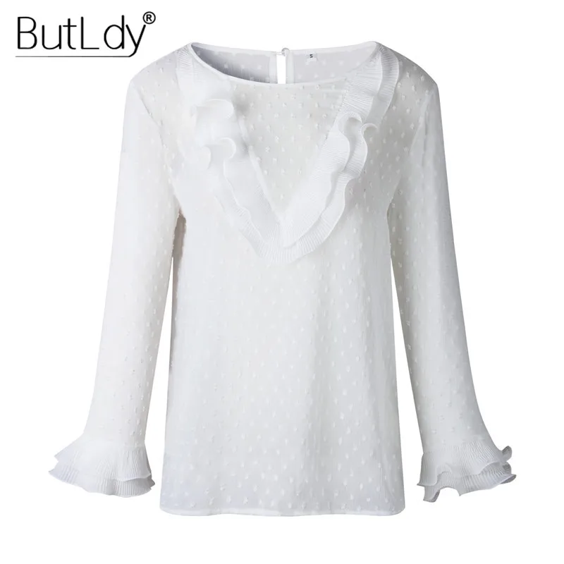 Ruffles Long Sleeve Blouse Shirt Floral Print White Autumn 2018 Slim Blouse Women Elegant Fashion Streetwear Shirt Ladies Tops
Ruffles Long Sleeve Blouse Shirt Floral Print White Autumn 2018 Slim Blouse Women Elegant Fashion Streetwear Shirt Ladies Tops