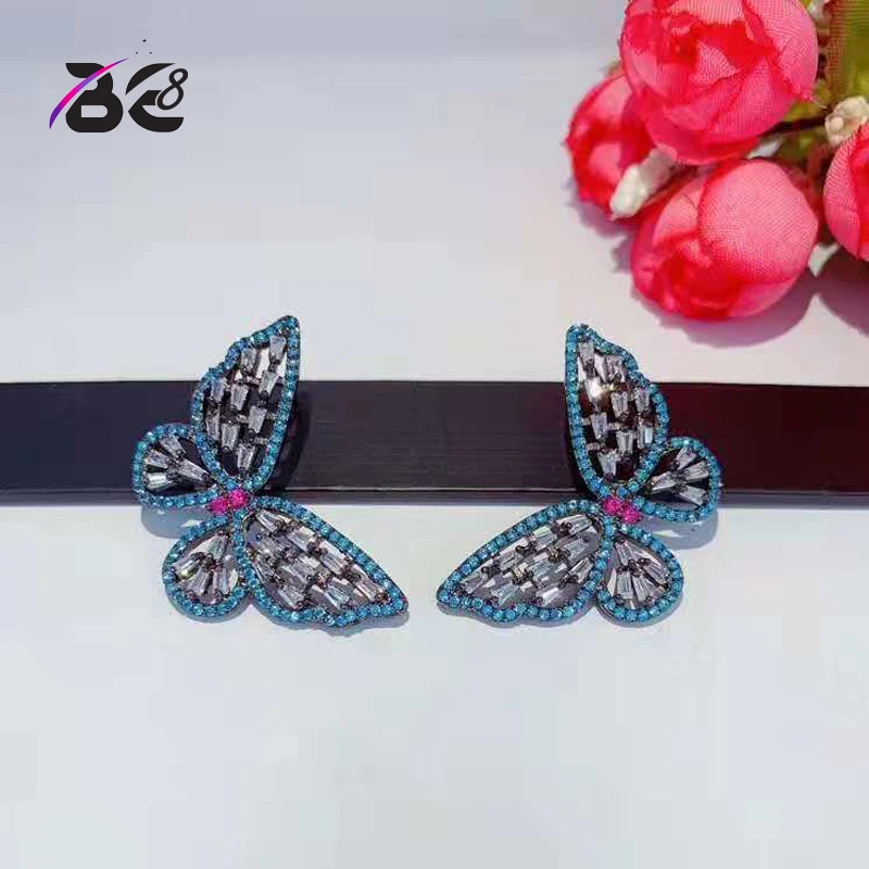 Be 8Luxury Cubic Zirconia Stud Earrings Beautiful Butterfly Shape Colorful Statement Earring for Women Female Bijoux BrincosE821
Be 8Luxury Cubic Zirconia Stud Earrings Beautiful Butterfly Shape Colorful Statement Earring for Women Female Bijoux BrincosE821