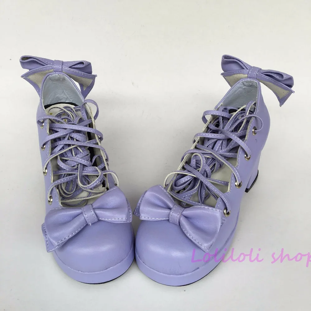 Princess sweet lolita shoes lolita style Japanese design customized shoes purple bow special shaped buckle square root 1f193
Princess sweet lolita shoes lolita style Japanese design customized shoes purple bow special shaped buckle square root 1f193