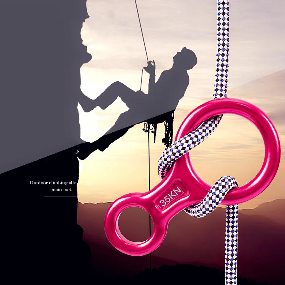 Outdoor Rock Climbing 35KN Descender Escape Rope Descent Device Rock Climbing Device Rock Climbing Accessories Tool
Outdoor Rock Climbing 35KN Descender Escape Rope Descent Device Rock Climbing Device Rock Climbing Accessories Tool