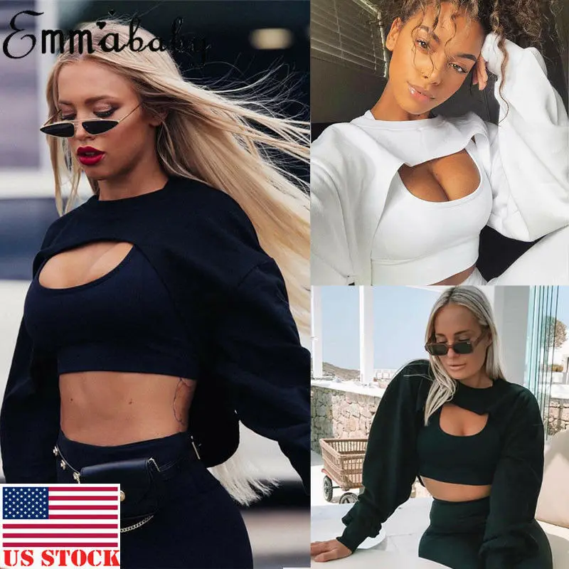 USA S-L Women Girls Hoodie Sweatshirt Long Sleeve Crop Top Jumper Sweater Coat Sports Pullover Tops Shirts
USA S-L Women Girls Hoodie Sweatshirt Long Sleeve Crop Top Jumper Sweater Coat Sports Pullover Tops Shirts