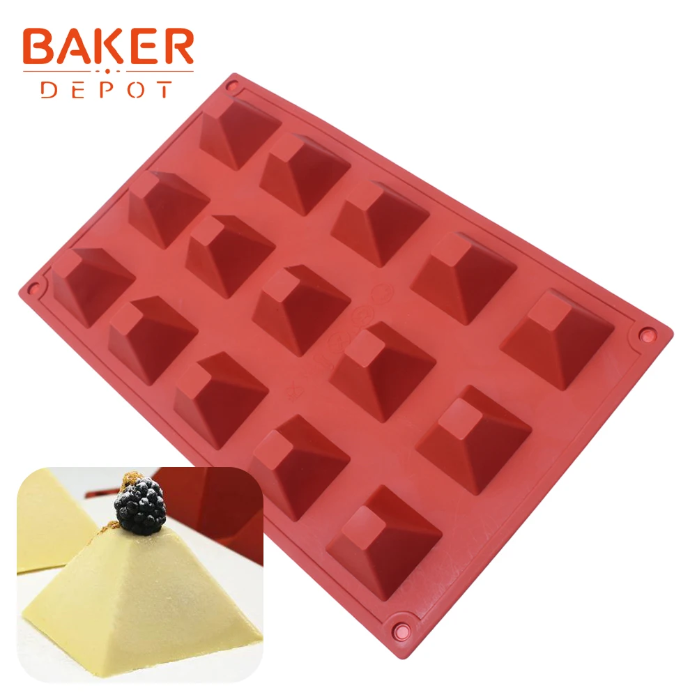 Silicone chocolate Mold pyramid resin soap molds ice candy jello gummy mould cake baking dessert pastry mold
Silicone chocolate Mold pyramid resin soap molds ice candy jello gummy mould cake baking dessert pastry mold