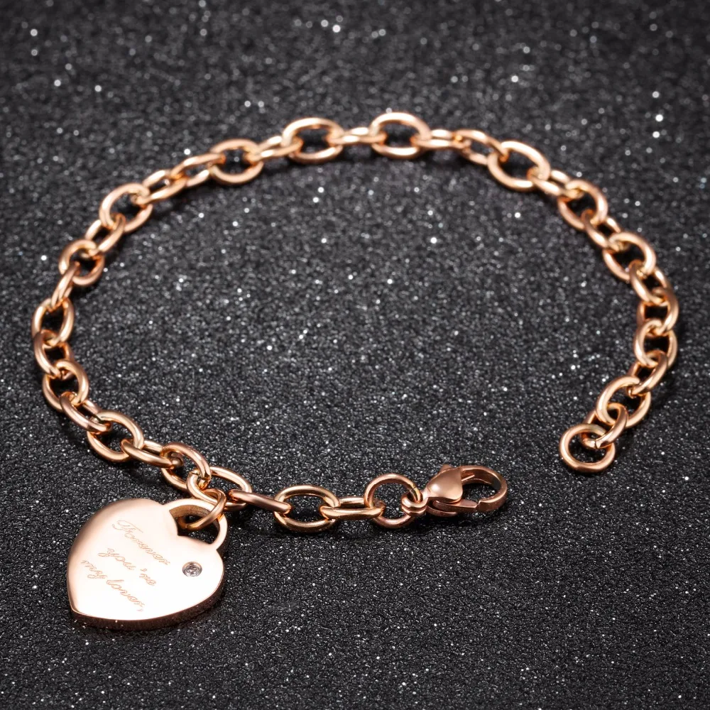 Hot Sales Bracelets For Women Jewelry Stainless Steel Ladies Bracelet Charm Female Heart Shaped Cubie Zircon Bracelets Bangles
Hot Sales Bracelets For Women Jewelry Stainless Steel Ladies Bracelet Charm Female Heart Shaped Cubie Zircon Bracelets Bangles