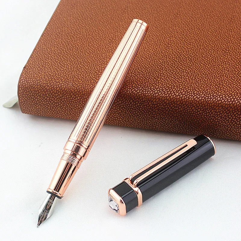 Writing Stationery Supplies diamond Pen Rose gold Clip Fountain Pen with 0.5mm Nib Metal Ink Pens
Writing Stationery Supplies diamond Pen Rose gold Clip Fountain Pen with 0.5mm Nib Metal Ink Pens