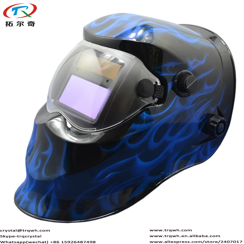 2pcs TRQ-KD02-2233DE Welding Helmet Auto Darkening Decal Black and Blue Flame Comfortable Cap Sensitivity Adjustable DIN9-13
2pcs TRQ-KD02-2233DE Welding Helmet Auto Darkening Decal Black and Blue Flame Comfortable Cap Sensitivity Adjustable DIN9-13