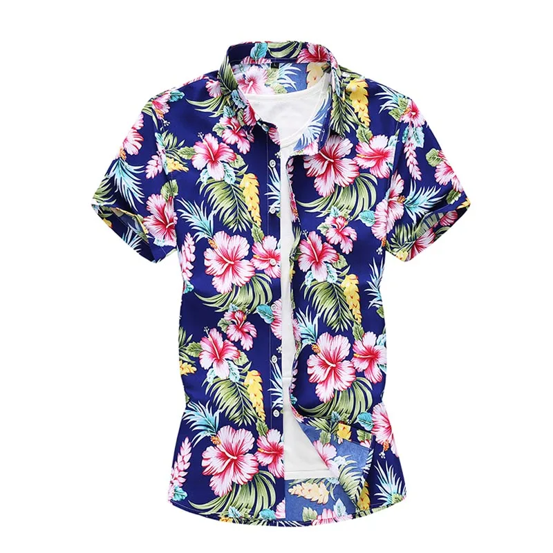 Summer Fashion Flowers Men's Beach Hawaiian Shirt Tropical Cotton Short Sleeve Shirt Men Casual Button Down Designer Shirts
Summer Fashion Flowers Men's Beach Hawaiian Shirt Tropical Cotton Short Sleeve Shirt Men Casual Button Down Designer Shirts