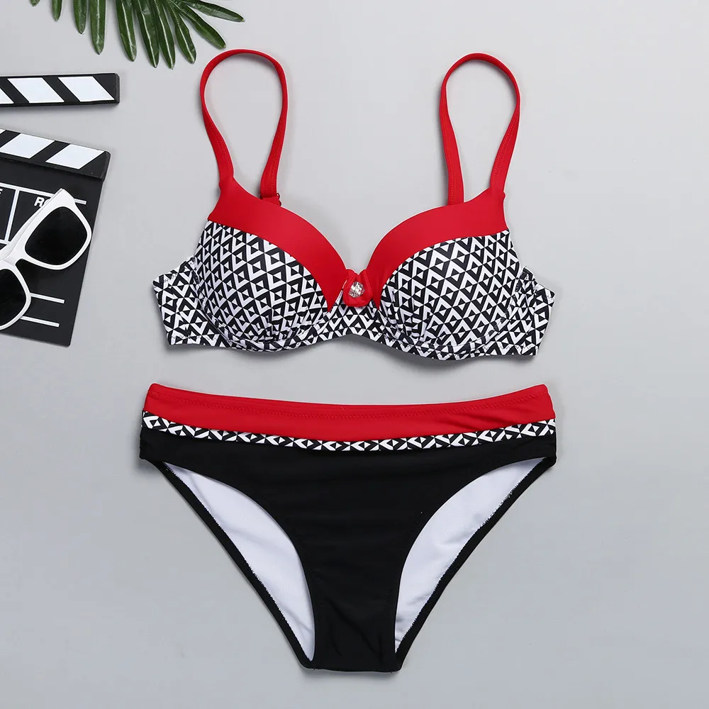 Girls Swimwear Women Push up High Waist Bikini String Lining the Chest Patchwork Printed Swimsuit Biquini 2019 Drop shipping c
Girls Swimwear Women Push up High Waist Bikini String Lining the Chest Patchwork Printed Swimsuit Biquini 2019 Drop shipping c