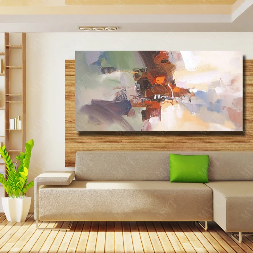 Картина маслом на холсте Ручная роспись абстрактный декор картины для гостиной