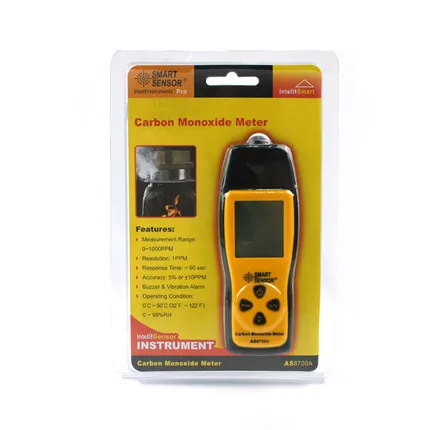 Hot Sale CO Gas leak Detector AS8700A Gas Analyzer Range 1000ppm Handheld Carbon Monoxide Meter High Precision Portable Digital
Hot Sale CO Gas leak Detector AS8700A Gas Analyzer Range 1000ppm Handheld Carbon Monoxide Meter High Precision Portable Digital