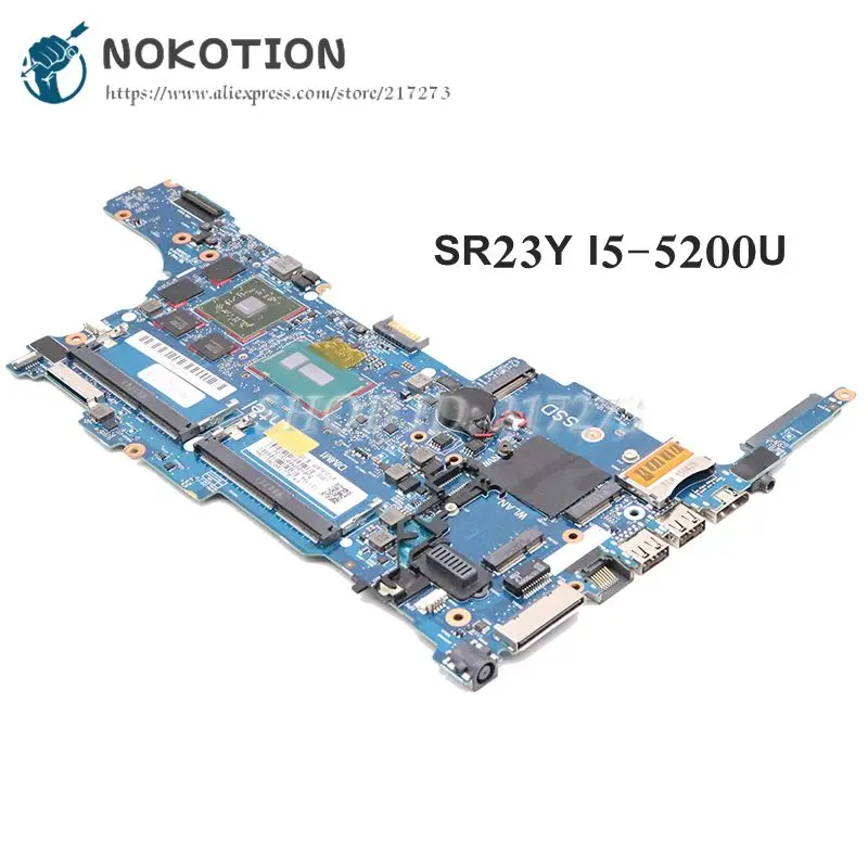 NOKOTION 802789-001 802789-601 6050A2637901-MB-A02 For HP EliteBook 840 G2 Laptop motherboard SR23Y I5-5200U R7 M260 Graphics
NOKOTION 802789-001 802789-601 6050A2637901-MB-A02 For HP EliteBook 840 G2 Laptop motherboard SR23Y I5-5200U R7 M260 Graphics