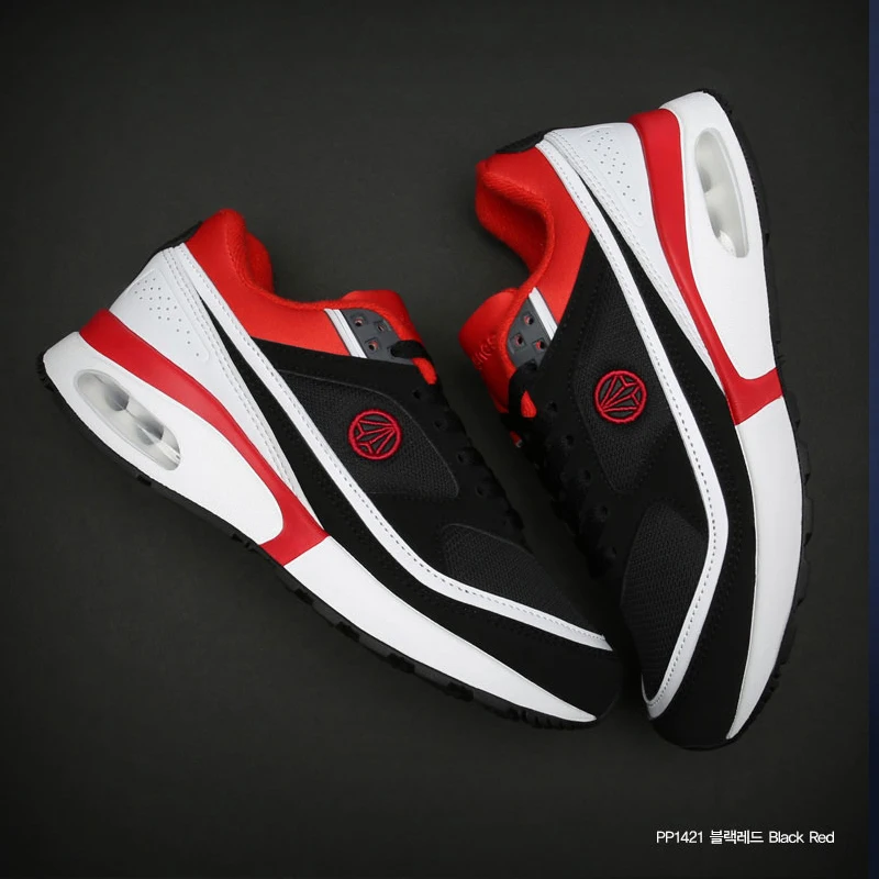 Paperplanes PP1421 Premium Air Cap Leather Lace Up Training Black Red Shoes Trainers Sneakers
Paperplanes PP1421 Premium Air Cap Leather Lace Up Training Black Red Shoes Trainers Sneakers