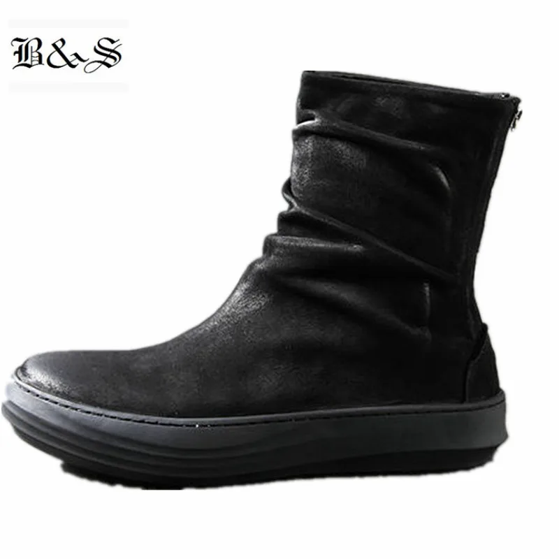 Black& Street Handmade Retro Pleated vintage genuine Leather flat cowhide Boots punk style Knight REAL Leather boots
Black& Street Handmade Retro Pleated vintage genuine Leather flat cowhide Boots punk style Knight REAL Leather boots
