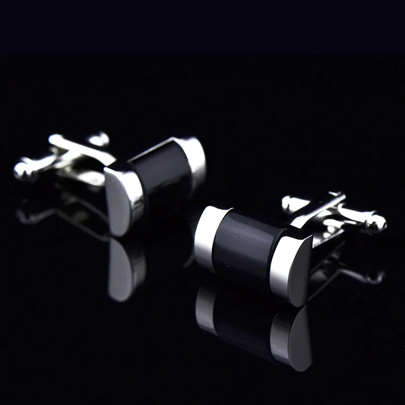 JHSL Brand Trendy Fashion Jewelry Silver Color Metal with Black Stone Male Men Rectangle Shirts Cufflinks Father Gift
JHSL Brand Trendy Fashion Jewelry Silver Color Metal with Black Stone Male Men Rectangle Shirts Cufflinks Father Gift