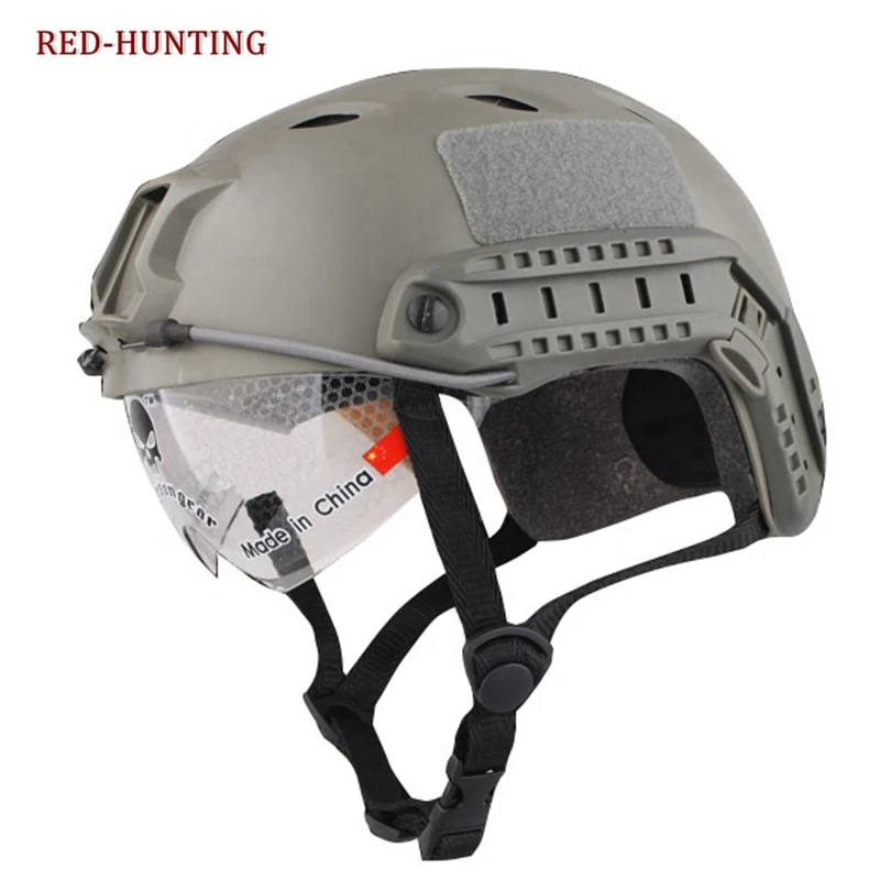 FAST Helmet With Protective Goggle BJ Type Airsoft Helmet tactical Army Helmet Paintball
FAST Helmet With Protective Goggle BJ Type Airsoft Helmet tactical Army Helmet Paintball