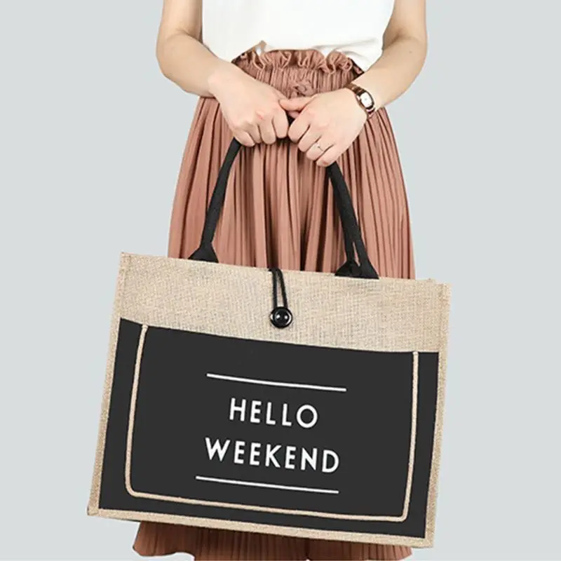Women Linen Tote Large Capacity Casual Shoulder Bag Lady Handbag Beach Shopping Bags
Women Linen Tote Large Capacity Casual Shoulder Bag Lady Handbag Beach Shopping Bags