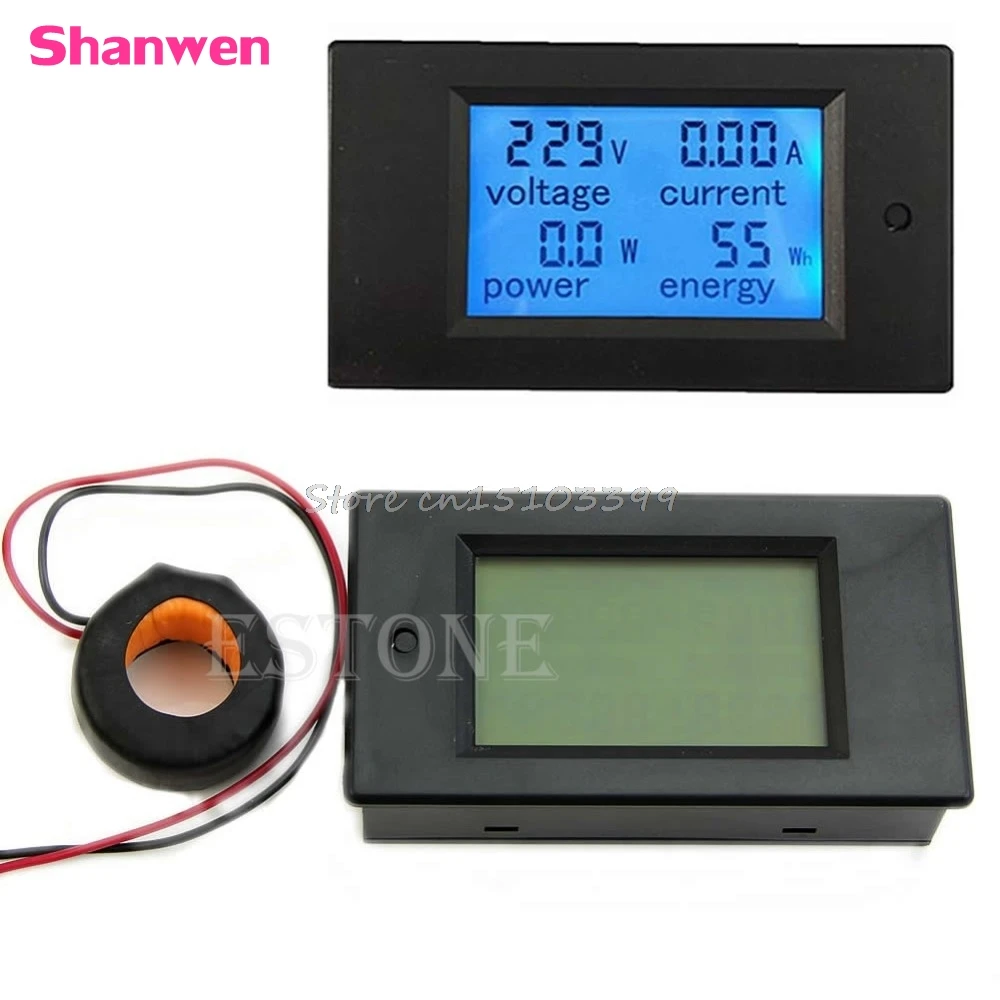 AC 80-260V LCD Digital 100A Volt Watt Power Meter Ammeter Voltmeter New G08 Whosale&DropShip
AC 80-260V LCD Digital 100A Volt Watt Power Meter Ammeter Voltmeter New G08 Whosale&DropShip