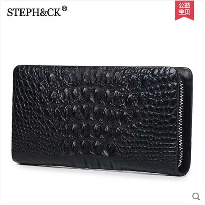 

shidifenni Real crocodile leather men clutch bag male new business men's bag large capacity crocodile men bag