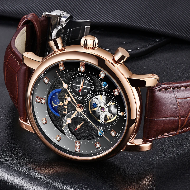 LIGE 2019 New Men unique design Fashion Business Mechanical Watches Mens Casual Leather Waterproof Automatic Mechanical Clock
LIGE 2019 New Men unique design Fashion Business Mechanical Watches Mens Casual Leather Waterproof Automatic Mechanical Clock