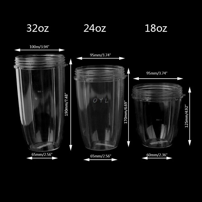 Сменная чашка для соковыжималки прозрачная NutriBullet Nutri Bullet на 18/унций|Запчасти