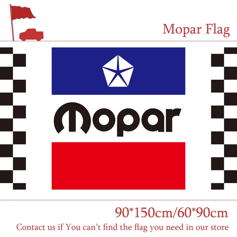 90*150CM 60*90CM 3x5ft Mopar Checkered Racing Automobile Flags Polyester Digital Print Banner
90*150CM 60*90CM 3x5ft Mopar Checkered Racing Automobile Flags Polyester Digital Print Banner