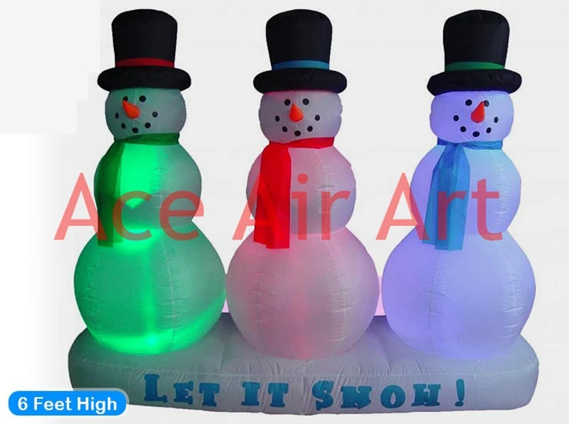 light up Xmas outdoor decoration inflatable Xmas snowman triplets for holiday party 
light up Xmas outdoor decoration inflatable Xmas snowman triplets for holiday party