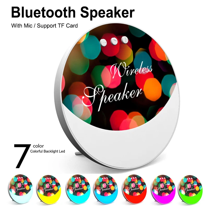 Wireless Bluetooth Speaker Colorful LED Portable USB Music Player F6 Wireless Super Bass Mini Speaker Support TF Card
Wireless Bluetooth Speaker Colorful LED Portable USB Music Player F6 Wireless Super Bass Mini Speaker Support TF Card