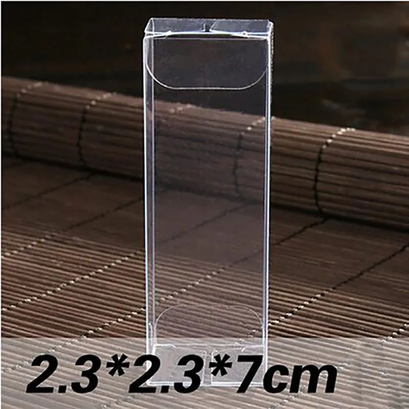 Wholesale DIY Clear PVC Box Packing 23*23*70mm Gift/Candy/Cookie BoxesTransparent Model Display Box Lipstick packaging Gift box
Wholesale DIY Clear PVC Box Packing 23*23*70mm Gift/Candy/Cookie BoxesTransparent Model Display Box Lipstick packaging Gift box