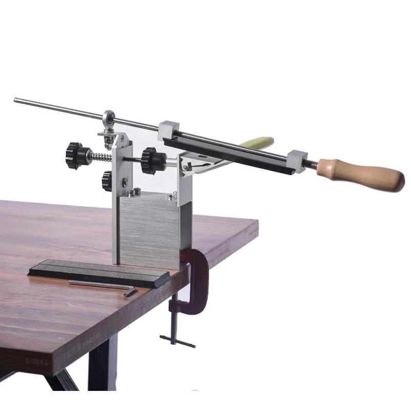 Aluminum Alloy 360 Rotary Pro Apex Edge Kitchen Knife Sharpener System With 3Pcs Diamond Whetstones 240#, 600#, 1000#
Aluminum Alloy 360 Rotary Pro Apex Edge Kitchen Knife Sharpener System With 3Pcs Diamond Whetstones 240#, 600#, 1000#
