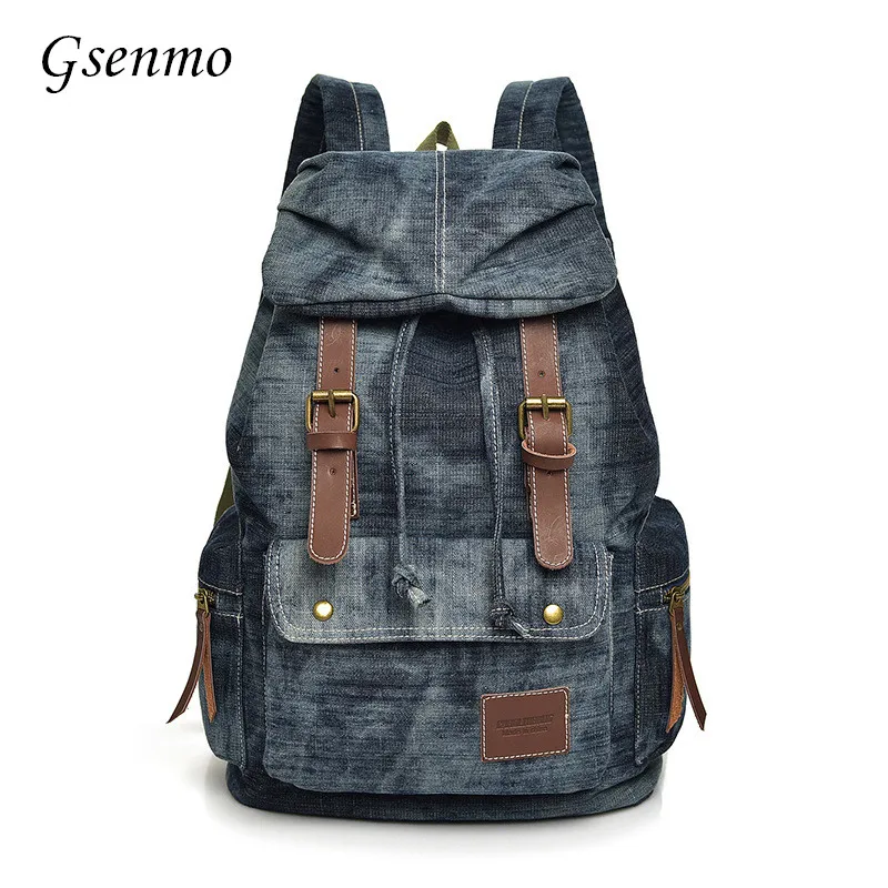 Gsenmo Vintage Women Backpack Denim School Bags For Teenage Girls String Bags Denim Casual Travel Bag
Gsenmo Vintage Women Backpack Denim School Bags For Teenage Girls String Bags Denim Casual Travel Bag