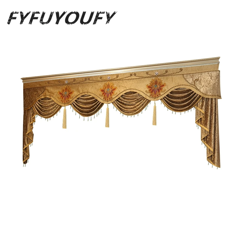 European style Upmarket chenille embroidered Pelmet Retro court spun gold embroidery living room,valance,Additional purchase
European style Upmarket chenille embroidered Pelmet Retro court spun gold embroidery living room,valance,Additional purchase