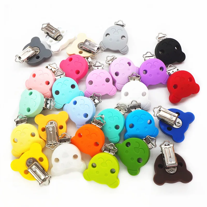 Chengkai 50pcs Silicone Bear Clips Dummy Teether Pacifier Chain Clips DIY Baby Soother Nursing Jewelry Craft Toy Accessories
Chengkai 50pcs Silicone Bear Clips Dummy Teether Pacifier Chain Clips DIY Baby Soother Nursing Jewelry Craft Toy Accessories