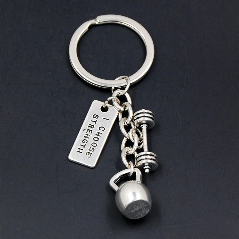 1pc Strength Sports Barbell Dumbbell Charm Weight Fitness With Words Gym Crossfit Keyring Keychain Gifts For Man
1pc Strength Sports Barbell Dumbbell Charm Weight Fitness With Words Gym Crossfit Keyring Keychain Gifts For Man