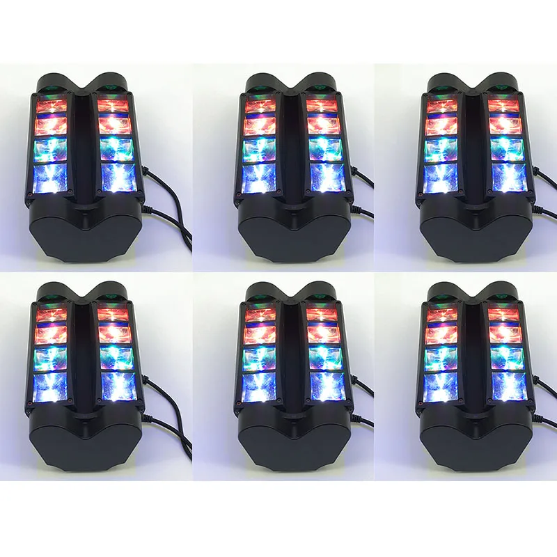 6pcs/lot RGBW Double Head 8x10W LED Beam Light Mini led Spider Light DMX512 Control for Stage disco dj equipments
6pcs/lot RGBW Double Head 8x10W LED Beam Light Mini led Spider Light DMX512 Control for Stage disco dj equipments