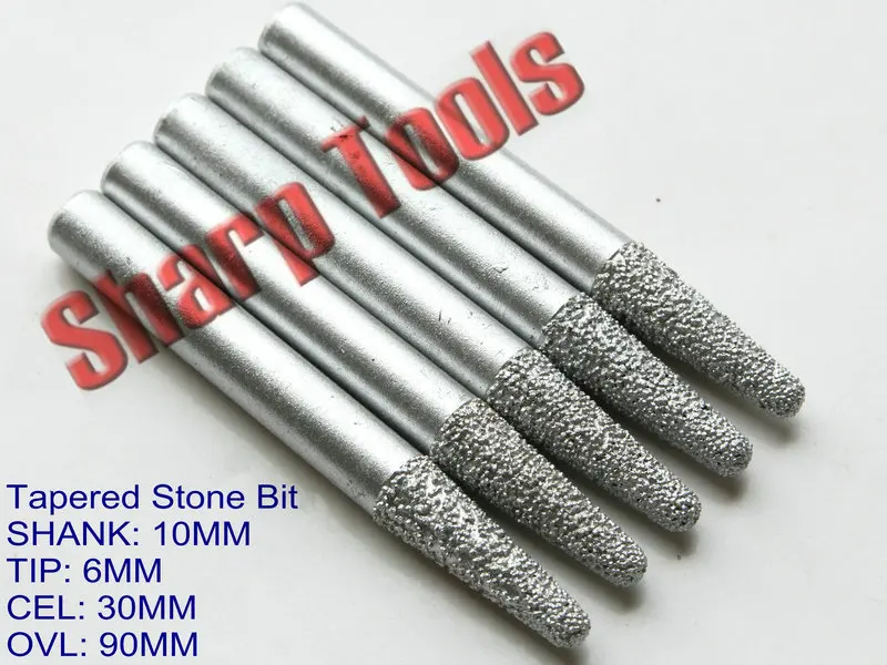 Shank 10x6x30mm Long Taper Endmill 3D Relief Cutters Diamond Router Bits CNC Engraving Milling Tools for Stone Carving Machine
Shank 10x6x30mm Long Taper Endmill 3D Relief Cutters Diamond Router Bits CNC Engraving Milling Tools for Stone Carving Machine