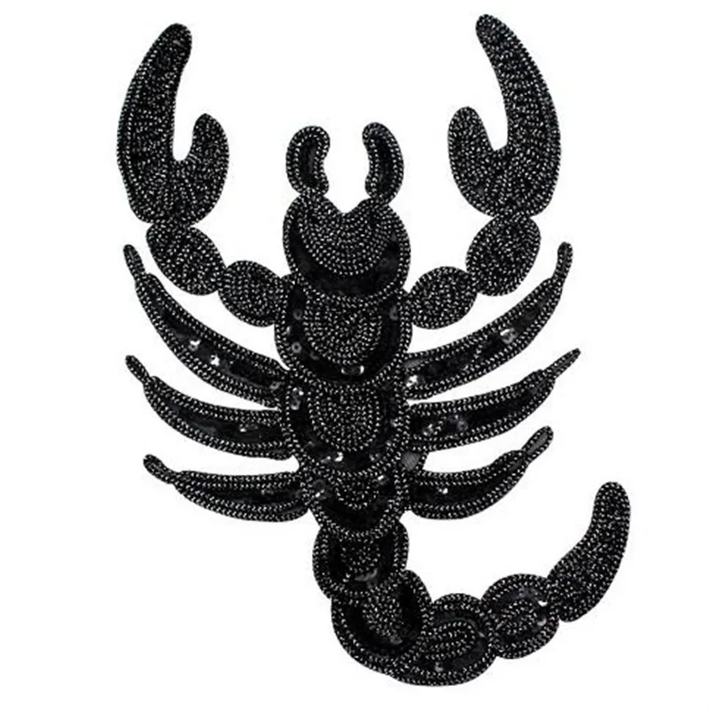 T shirt Women patch sequins 32cm black scorpion deal with it biker patches for clothing stickers 3d t shirt mens free shipping
T shirt Women patch sequins 32cm black scorpion deal with it biker patches for clothing stickers 3d t shirt mens free shipping