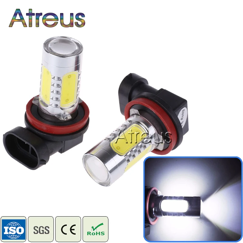 Atreus 2Pcs Car LED H11 7.5W High Power COB LED Auto Light Source Projector Lamp Bulb Driving Fog Lights 12V White DRL with lens
Atreus 2Pcs Car LED H11 7.5W High Power COB LED Auto Light Source Projector Lamp Bulb Driving Fog Lights 12V White DRL with lens