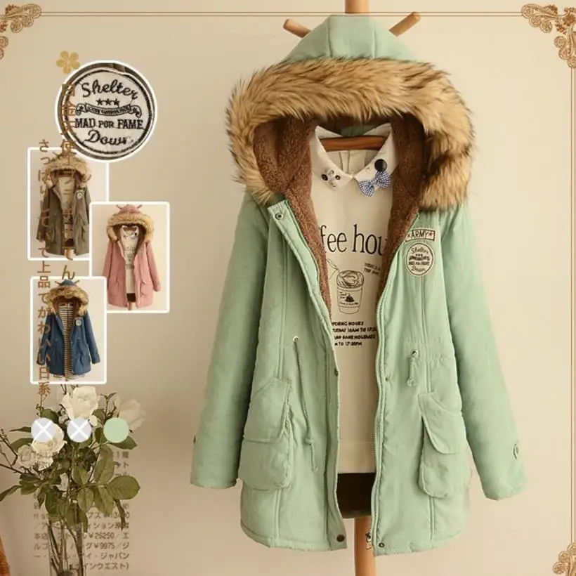 2020 winter ladies casual hooded plus velvet thick warm fur collar cotton-padded jacke coat plus size 2XL
2020 winter ladies casual hooded plus velvet thick warm fur collar cotton-padded jacke coat plus size 2XL