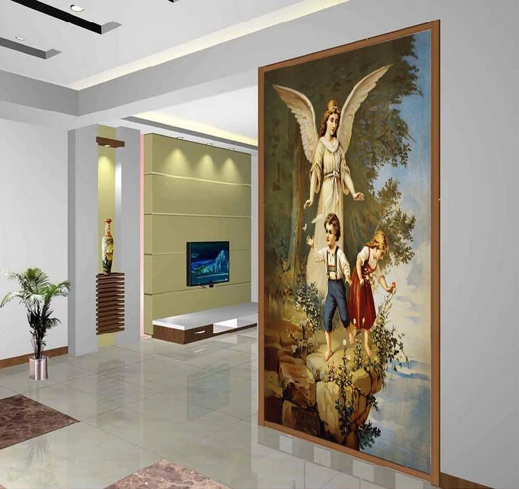 Custom 3d mural 3D European oil painting religious mural hotel guest house KTV Gallery Angel mural Wallpaper
Custom 3d mural 3D European oil painting religious mural hotel guest house KTV Gallery Angel mural Wallpaper