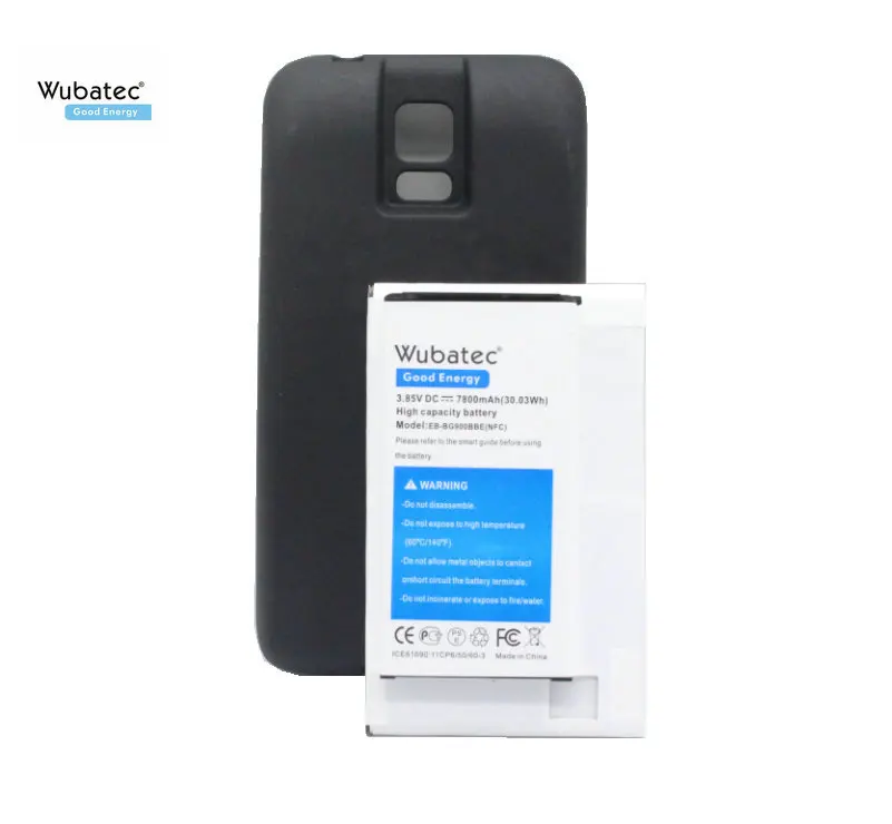 Wubatec 1x7800 мАч S5 NFC расширенный аккумулятор с чехлом из ТПУ для Samsung Galaxy i9600 i9602 i9605 G900F