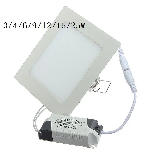 Светодиодный потолочный светильник 3-25 Вт теплый белый/естественный