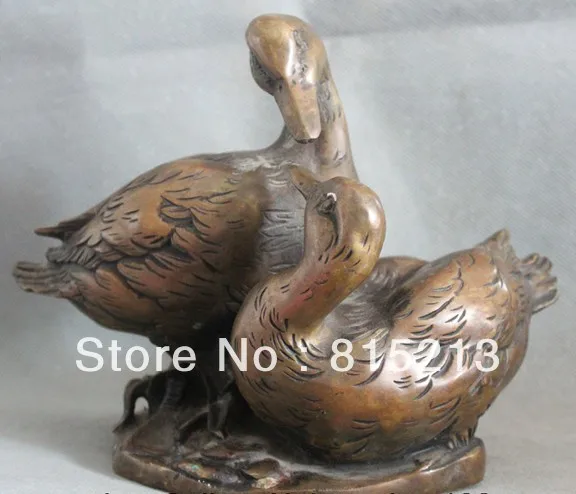 bi00494 10" Lovely China Chinese Bronze Two Love Duck Quacker Statue Figure Sculpture
bi00494 10" Lovely China Chinese Bronze Two Love Duck Quacker Statue Figure Sculpture