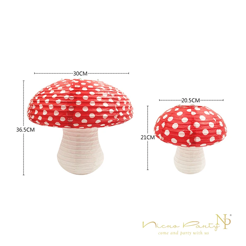 Nicro 3D Paper Mushroom Hanging Lanterns Dots Red And White Girls Boys Birthday Party Baby Shower 1st Birthday Size:S/M #LS03
Nicro 3D Paper Mushroom Hanging Lanterns Dots Red And White Girls Boys Birthday Party Baby Shower 1st Birthday Size:S/M #LS03