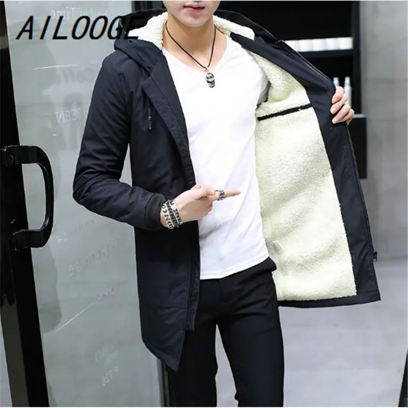 AILOOGE 2021 Winter Jacket men hooded Slim Korean Parka Hombre long Jacket coat cashmere mens windbreaker Parkas cotton clothing
AILOOGE 2021 Winter Jacket men hooded Slim Korean Parka Hombre long Jacket coat cashmere mens windbreaker Parkas cotton clothing